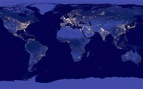NASA发布最新地球夜景照片 酷似“黑色大理石”