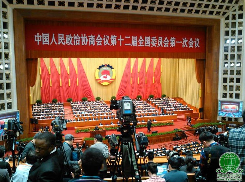 人民大堂全国政协十二届第一次会议现场（高清组图）