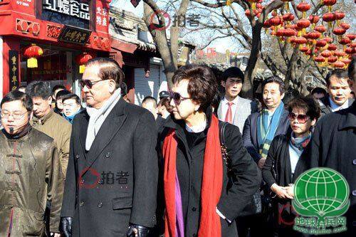 国民党荣誉主席连战及夫人走访南锣鼓巷