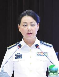 中国海军首位女发言人邢广梅亮相(图)